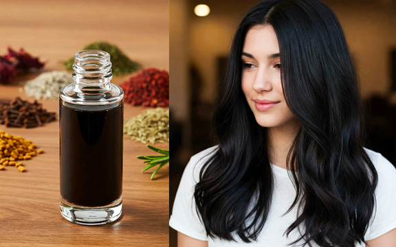 The Ayurvedic Black Serum: Your Ultimate Secret to Long, Lush, and Naturally Dark Hair
