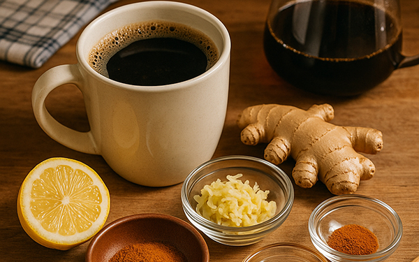 Coffee and Ginger Blend: A Functional Morning Tonic for Energy, Digestion, and Metabolism