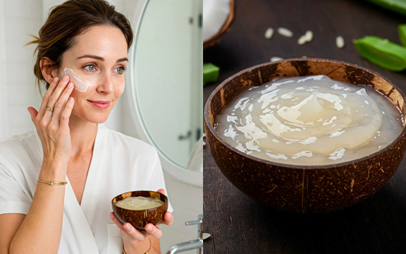 Homemade Korean Rice Face Cream For Wrinkle Free, Young Skin