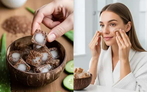 DIY Flaxseed Beauty Cubes — The Natural Secret to Smoother, Younger-Looking Skin