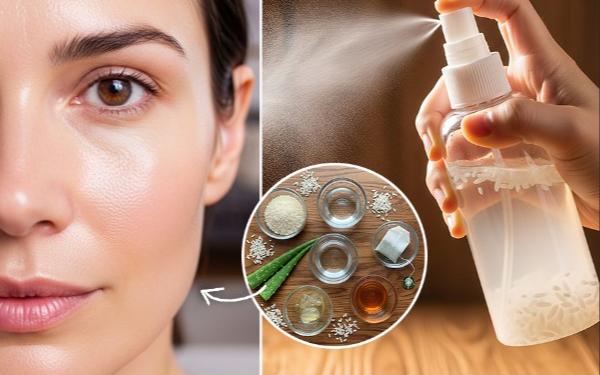 Beyond Hydration: DIY Rice Water Mist Transforms Skin, Fights Aging