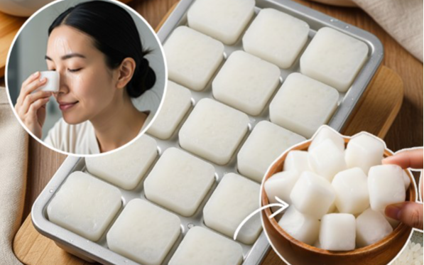 Chilled Beauty Secret: Unlock Radiant, Youthful Skin with DIY Rice Water Ice Cubes
