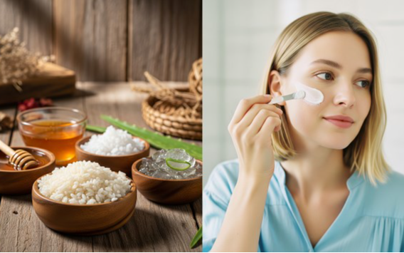 Learn to make homemade, rice-based anti-aging creams for graceful aging