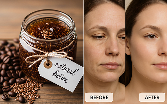 Achieve Radiant Skin Naturally: DIY Anti-Aging Mask with Coffee, Rice & Flaxseed